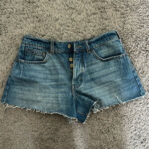 Anthropologie Medium Wash Jean Shorts (Size 26)